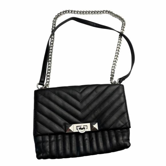 Aldo Handbags - Aldo black quilted purse chain strap front flap closure